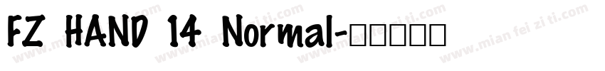 FZ HAND 14 Normal字体转换